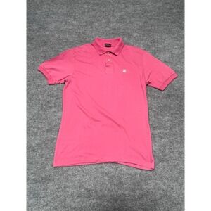 Chaps Ralph Lauren Mens Medium Pink Short Sleeve Cotton Polo Shirt 90s Vintage M